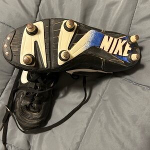 Nike Black and White Baseball Cleats